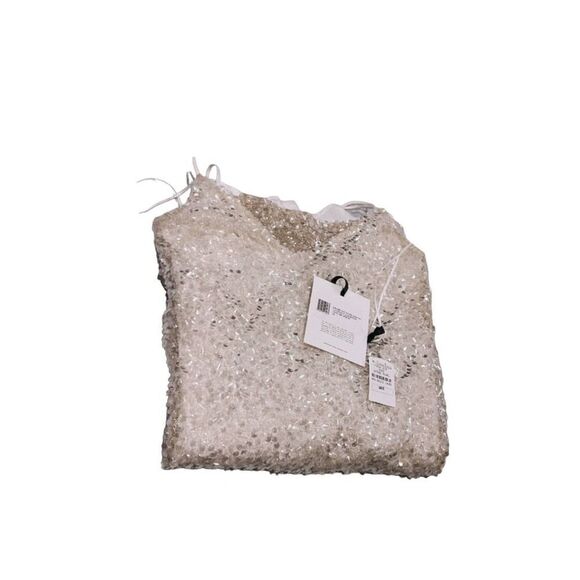 GALVAN sequin Estrella Slip Dress pearl white US6(FR38) - Picture 14 of 14